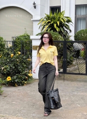 ÁO VÀNG CỔ ĐỨC THÊU NGỰA NỮ