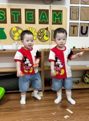 SET CỘC MICKEY QUẦN JEAN ĐÙI BÉ TRAI SẴN (xả 75k)