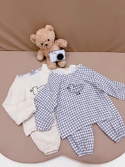SET HAI BỘ NGỦ HOẠ TIẾT VỊT CHO BÉ