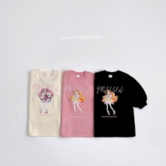 SET 3 VÁY DÀI TAY CÔ GÁI CHO BÉ GÁI SẴN