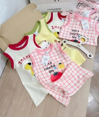 SET 3 VÁY SN MÈO CÀ CHUA BÉ GÁI