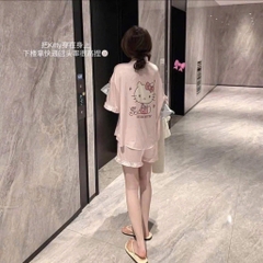 SET PIJAMA HELLO KITTY MÀU HỒNG NỮ