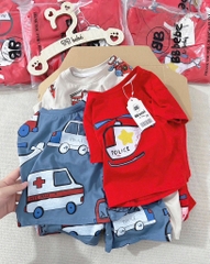 SET 3 BỘ CỘC Ô TÔ CỨU HOẢ BÉ TRAI SẴN (XẢ 99k)