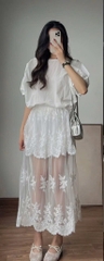 VÁY REN 2 LỚP THÊU HOA NỮ SẴN