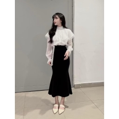 CHÂN VÁY ĐUÔI CÁ UMI DÁNG DÀI NỮ SẴN (SALE 61k)