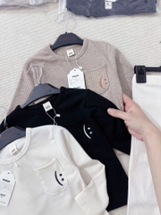 SET BỘ BÉ TRAI TÚI MẶT CƯỜI 2 MÀU SẴN