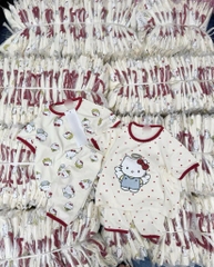 SET 2 BỘ KITTY PHỐI VIỀN ĐỎ CHO BÉ GÁI