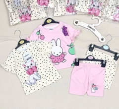 SET BÉ GÁI COTTON TÀU 2 MÀU BÉ GÁI SẴN (XẢ 99k)