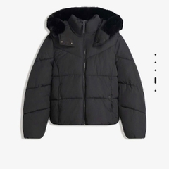 ÁO PHAO BÉO MŨ LÔNG NỮ THU ĐÔNG