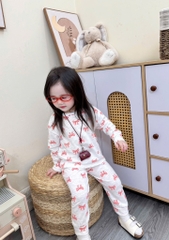SET 2 BỘ DÀI XƯỚC NƠ THỎ BÉ GÁI(XẢ 85k)