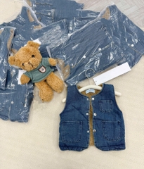 ÁO GILE DENIM LÓT NỈ SIÊU CƯNG CHO BÉ