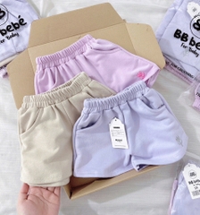 SET 3 QUẦN ĐÙI PASTEL TÍM BÉ GÁI SẴN
