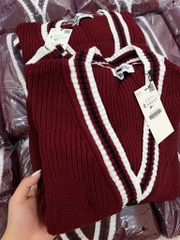 ÁO LEN CADIGAN MẬN Z.ARA PHỐI VIỀN NỮ THU ĐÔNG