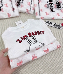 SET 2 BỘ DÀI XƯỚC NƠ THỎ BÉ GÁI(XẢ 85k)