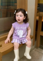 BỘ ELEPHENT VOI TÍM BÉ GÁI