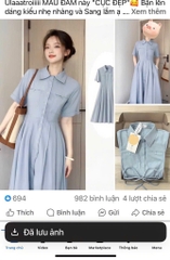 VÁY LI DÁNG DÀI TÚI NGỰC TAY LV NỮ SẴN
