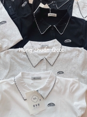 ÁO POLO CỔ VIỀN CÁCH ĐIỆU NỮ SẴN