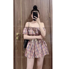 VÁY JUM KẺ BÈO NGỰC CHUN EO(xả 59k)