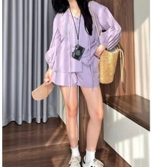 SET BỘ ÁO QUẦN TÍM NỮ