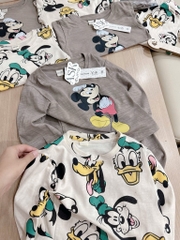 SET 2 BỘ DÀI HH MICKEY TONE XÁM BÉ TRAI