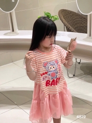 VÁY HỒNG BABY THREE KẺ BÉ GÁI SẴN (SALE 55k)