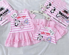 VÁY BÉ BABY THREE 2 MÀU HỒNG BÉ GÁI(XẢ 59k)