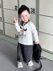 SET BỘ DÀI ÁO COTTON QUẦN BÒ BÉ TRAI SẴN(XẢ 65k)