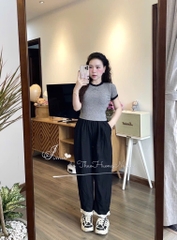 SET BỘ NỮ THÊU NƠ ÁO MIX QUẦN DÀI REN GẤU SẴN (SALE 99k)