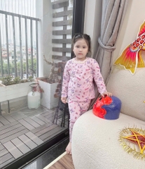 SET 2 BỘ DÀI LABUBU TÍM KEM PHỐI CỔ VIỀN REN CHO BÉ GÁI (XẢ 79k)