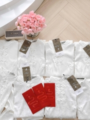 SET PHÁP PHỤC GẤM CỔ TÀU CÚC TẾT NỮ SẴN( SALE 149k)