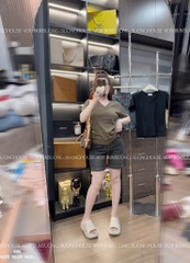 ÁO ZIP CỔ TIM RÊU NỮ