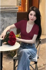 SET 3 ÁO ZIP CỔ TIM ĐEN TRẮNG ĐỎ NỮ