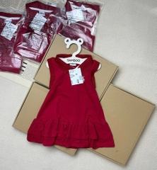 VÁY POLO ĐỎ THÊU NGỰA BÉ GÁI SẴN(SALE 59k)