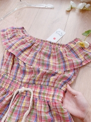 VÁY JUM KẺ BÈO NGỰC CHUN EO(xả 59k)