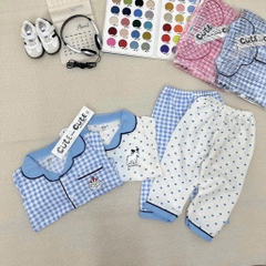 SET 2 BỘ ĐŨI DÀI PIZAMA 2 MÀU BÉ TRAI BÉ GÁI