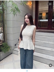 ÁO LEN SÁT NÁCH XOẮN THỪNG XOÈ DÁNG DÀI NỮ SẴN