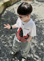 SET QUẦN JEAN BASKETBALL RÁCH BÉ TRAI