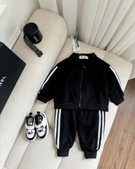 SET BỘ DÀI ĐEN SỌC TRẮNG BÉ TRAI