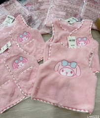ÁO GILE HỒNG THÊU 2 MẶT CHO BÉ SẴN