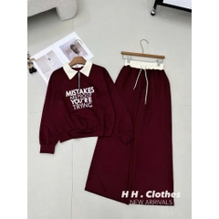 BỘ NỈ 2 DA 3 MÀU MISTAKE NỮ