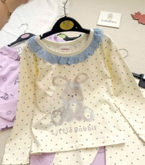 SET 2 BỘ DÀI COTTON TÀU TONE TÍM BÉ GÁI