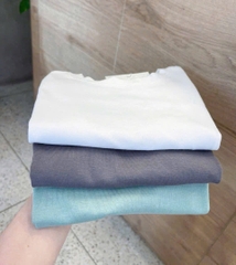 SET 3 ÁO BA LỖ TONE TRẮNG XANH GHI BÉ TRAI