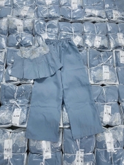SET ÁO 2 DÂY ĐÍNH HOA KÈM QUẦN SUÔNG XANH NỮ