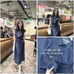 SET VÁY BÒ LỤA CÚC BỌC CÁ VAI CHUN GẤU NỮ SẴN (SALE 99k)