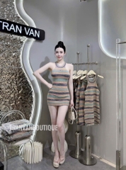 VÁY LEN CỔ YẾM NHIỀU MÀU NỮ