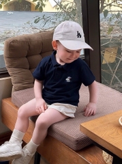 SET 3 ÁO POLO CỔ ĐỨC TRẮNG NÂU ĐEN BÉ TRAI SẴN (sale 97k)