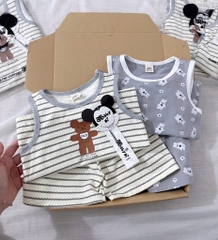 SET 2 BỘ CỘC BA LỖ TONE GHI KẺ BÉ TRAI