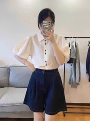 ÁO SƠ MI TKE CÚC 3 MÀU NỮ SẴN (SALE 49k)