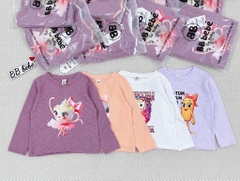 SET 4 ÁO XƯỚC HH CAPUCHINO XAHUR DÀI TAY BÉ GÁI