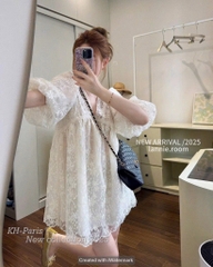 VÁY REN HOA TAY BỒNG NỮ